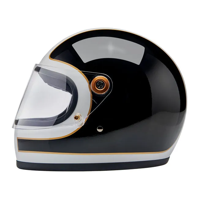 BILTWELL GRINGO S HELMET GLOSS WHITE/BLACK TRACKER