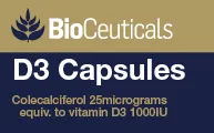 Bioceuticals D3 Capsules Aids in Healthy Bone Development