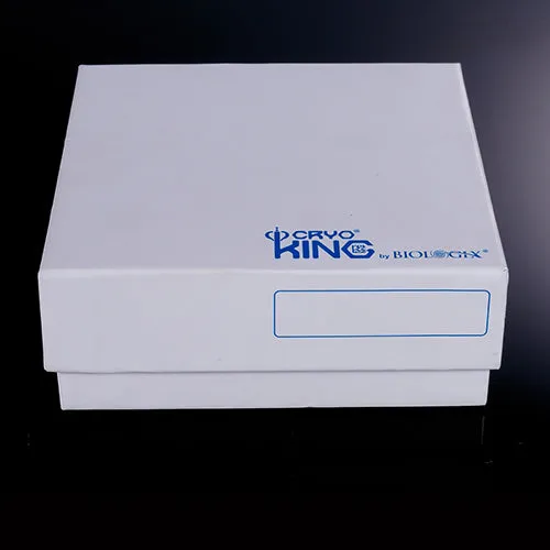 Biologix 90-1200 Cardboard Freezer Box w Lid, 100 Places, 2" Height (Box of 100)
