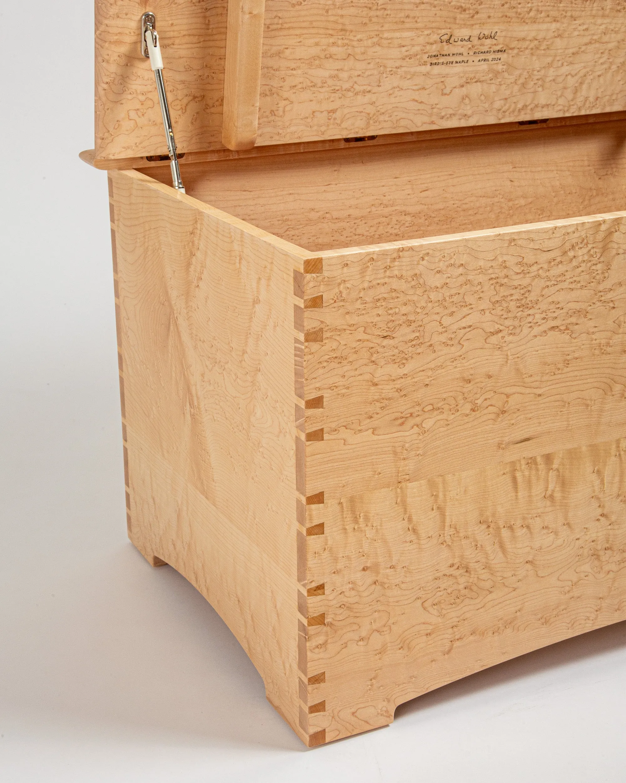Bird's-Eye Maple Blanket Chest