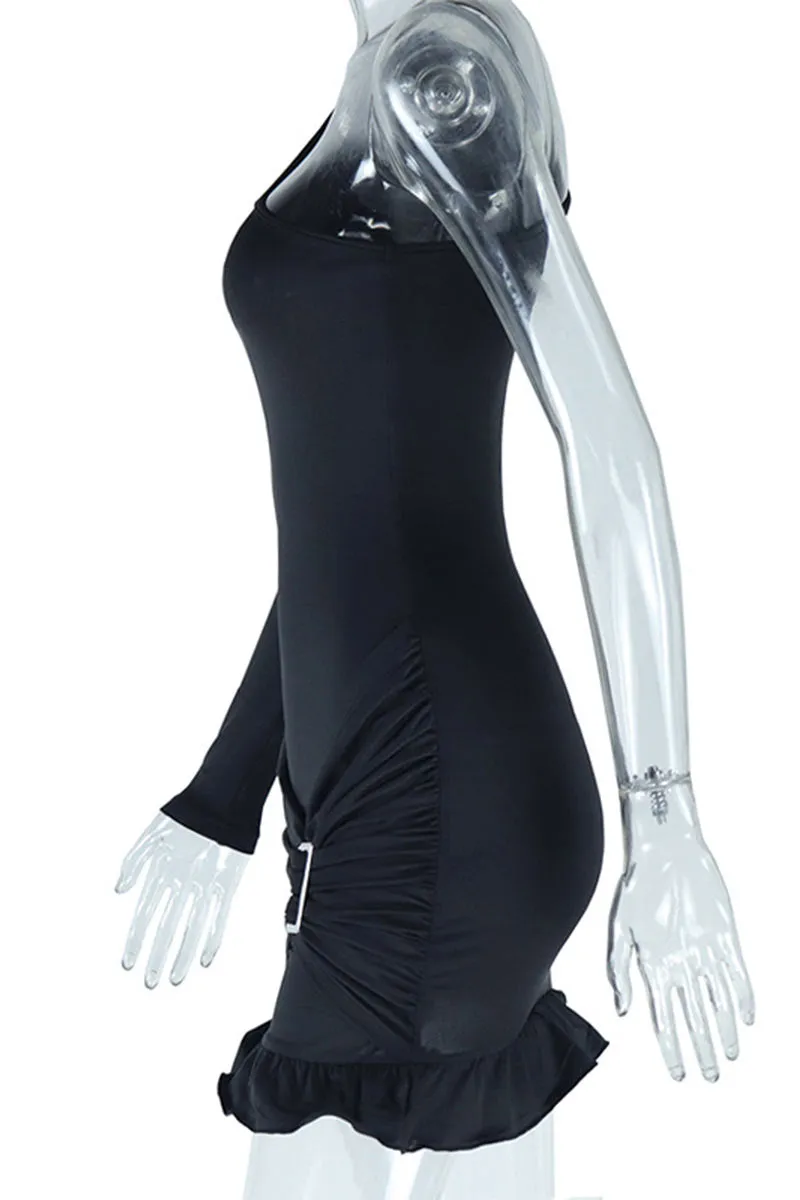 BJ0512 One Shoulder Mini Dress