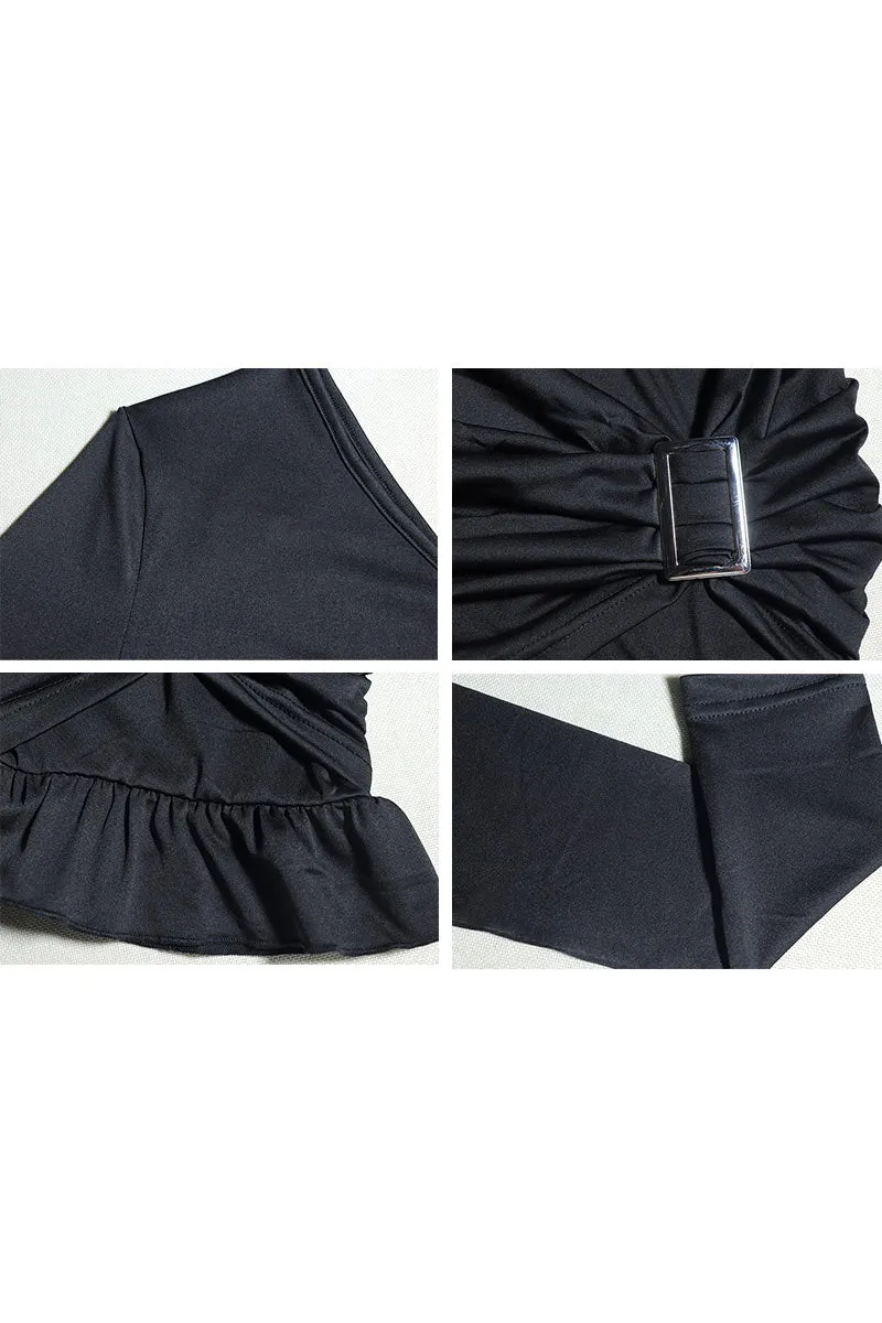 BJ0512 One Shoulder Mini Dress