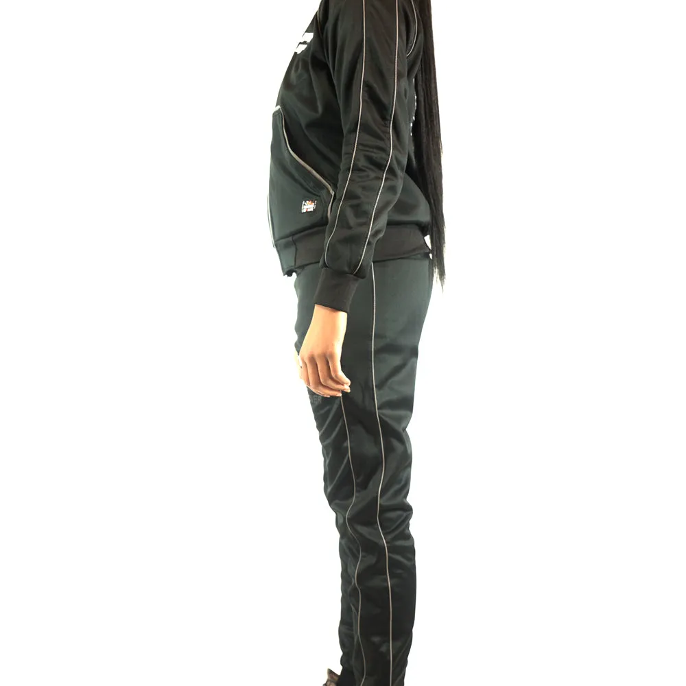 Black Worldwide Reflective Track Top