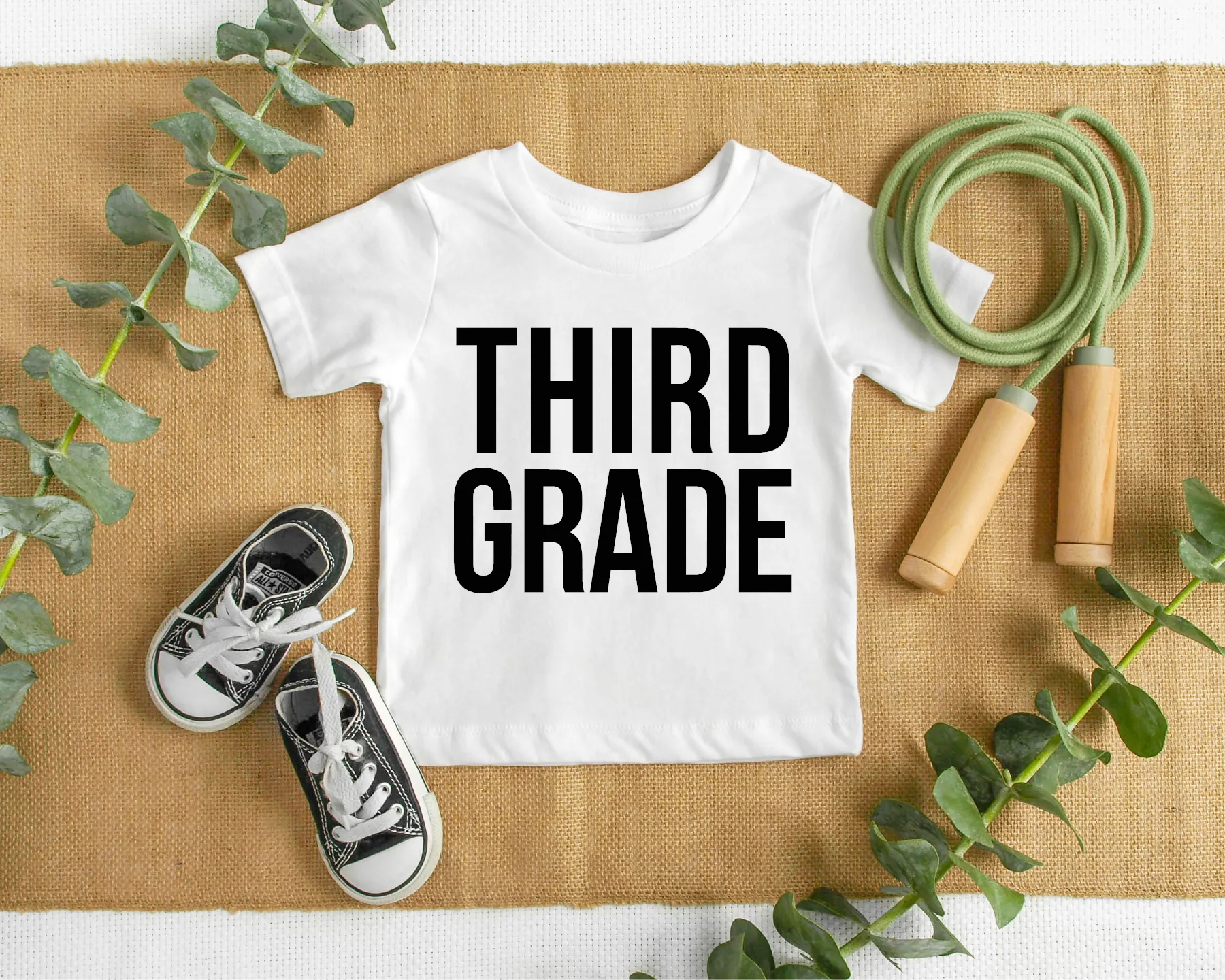 Block Print Third Grade Tee