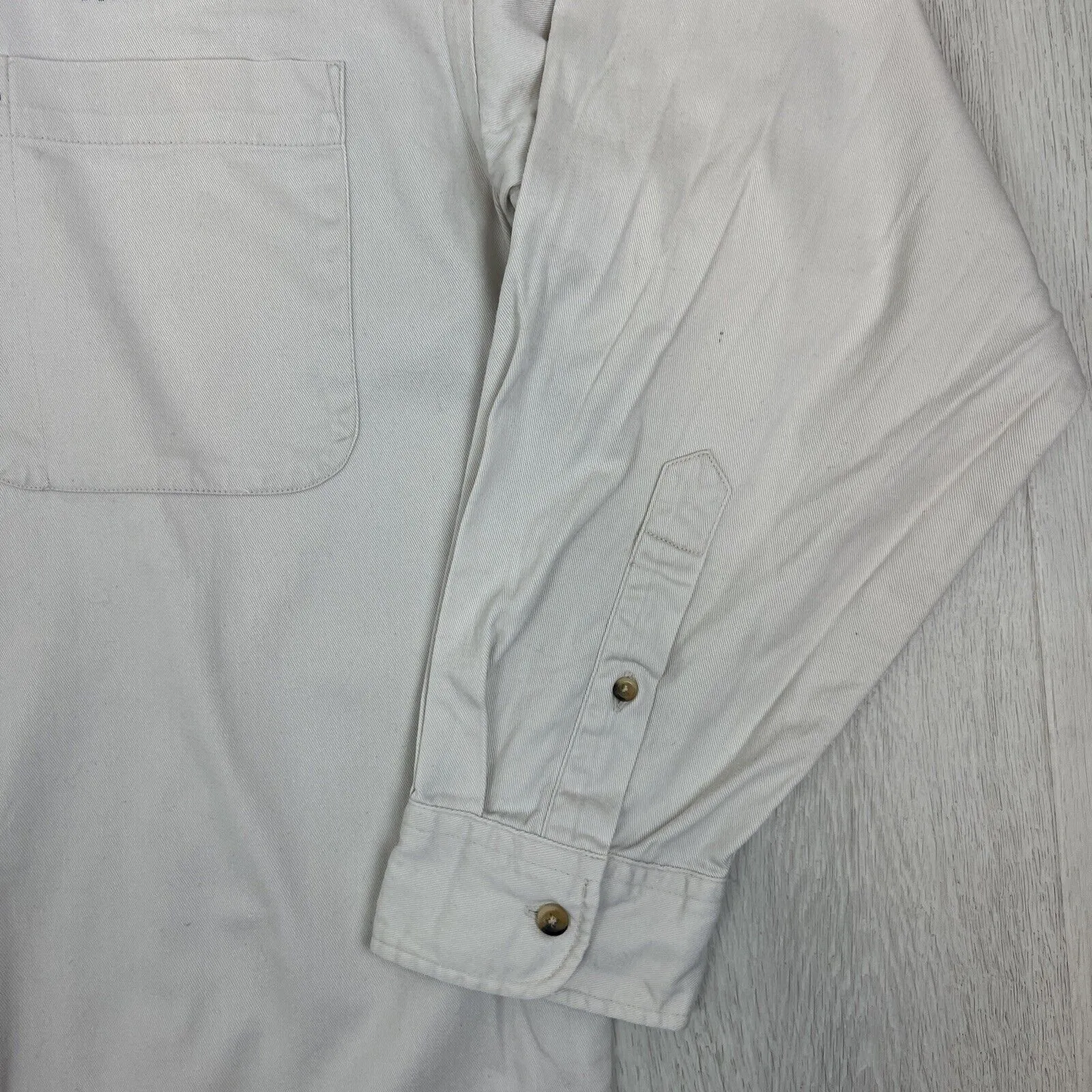 Blue Pacific Mens Heavy Weight Button Up Shirt Charlotte Pass Ski School Size XL