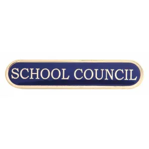 Blue School Council Enamel Bar School Badge