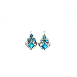 Blue Topaz Earring in .925 Sterling Silver - KST 5127