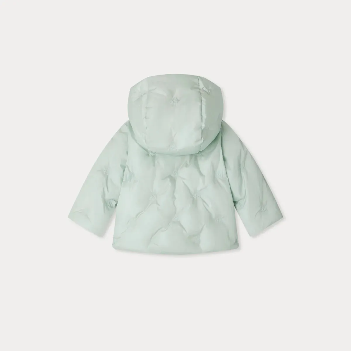 Bonno quilted and embroidered with cherries puffer jacket