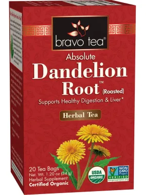 Bravo Tea, Dandelion Root, Organic, 20 Tea Bags