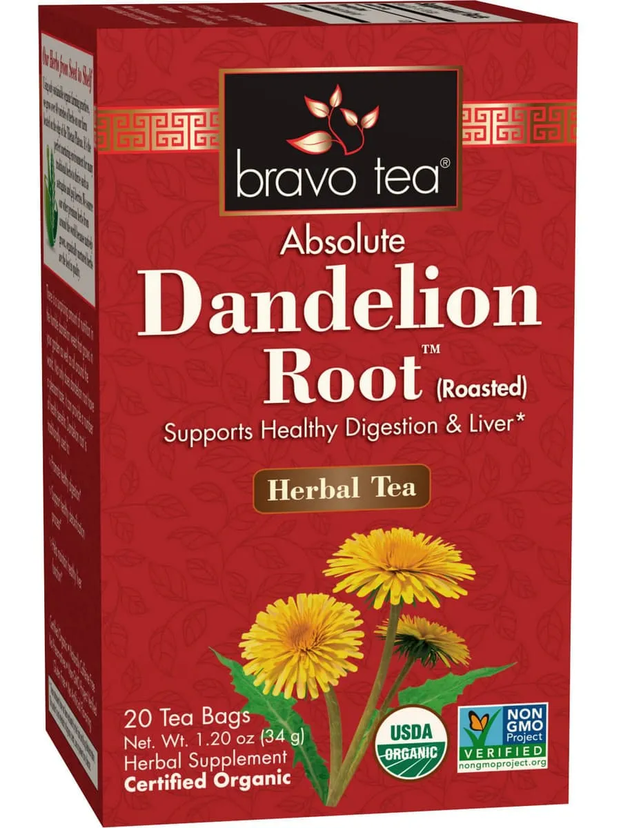 Bravo Tea, Dandelion Root, Organic, 20 Tea Bags