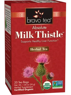 Bravo Tea, Milk Thistle, Organic, 20 Tea Bags