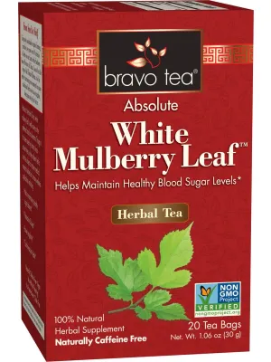 Bravo Tea, White Mulberry Leaf, 20 Tea Bags