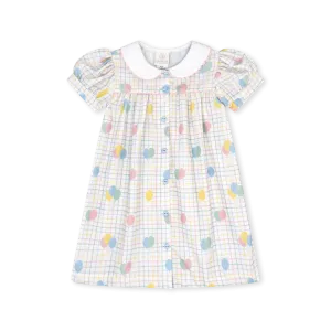 Breccan Dress - Party Time Balloon Plaid