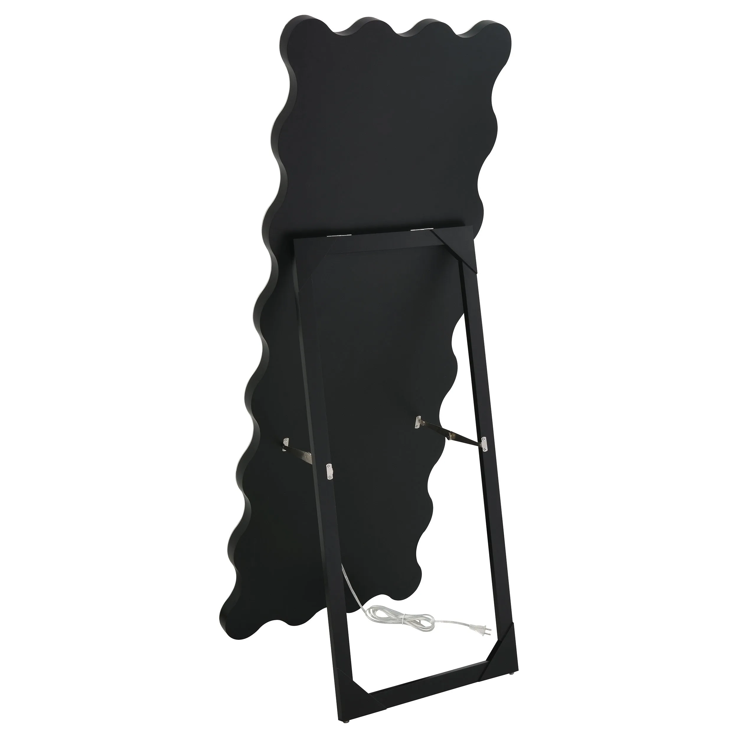Brixey 24 x 63 Inch LED Lighting Standing Floor Mirror Black