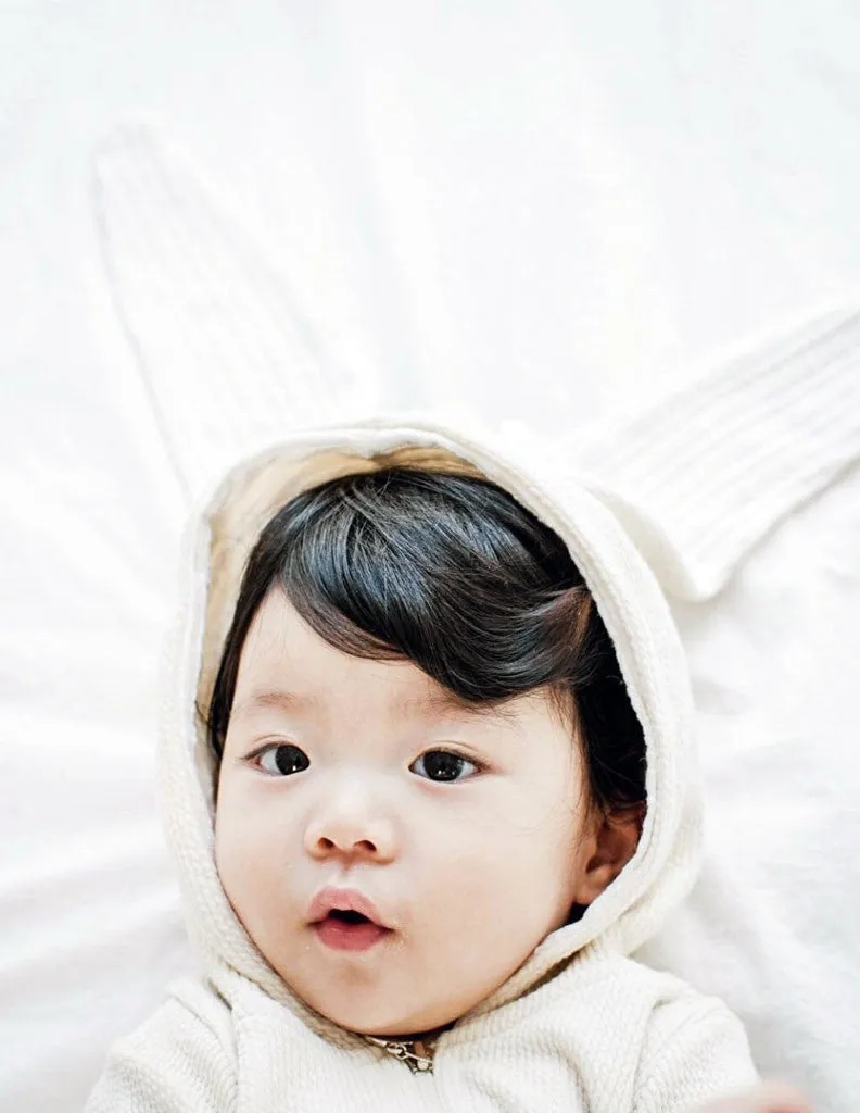 Bunny Hooded Jumpsuit Grey