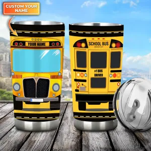 Bus Love - Personalized Name Tumbler 3