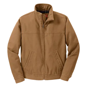 C1551 Mens Washed Duck Cloth Flannel-Lined Work Jacket