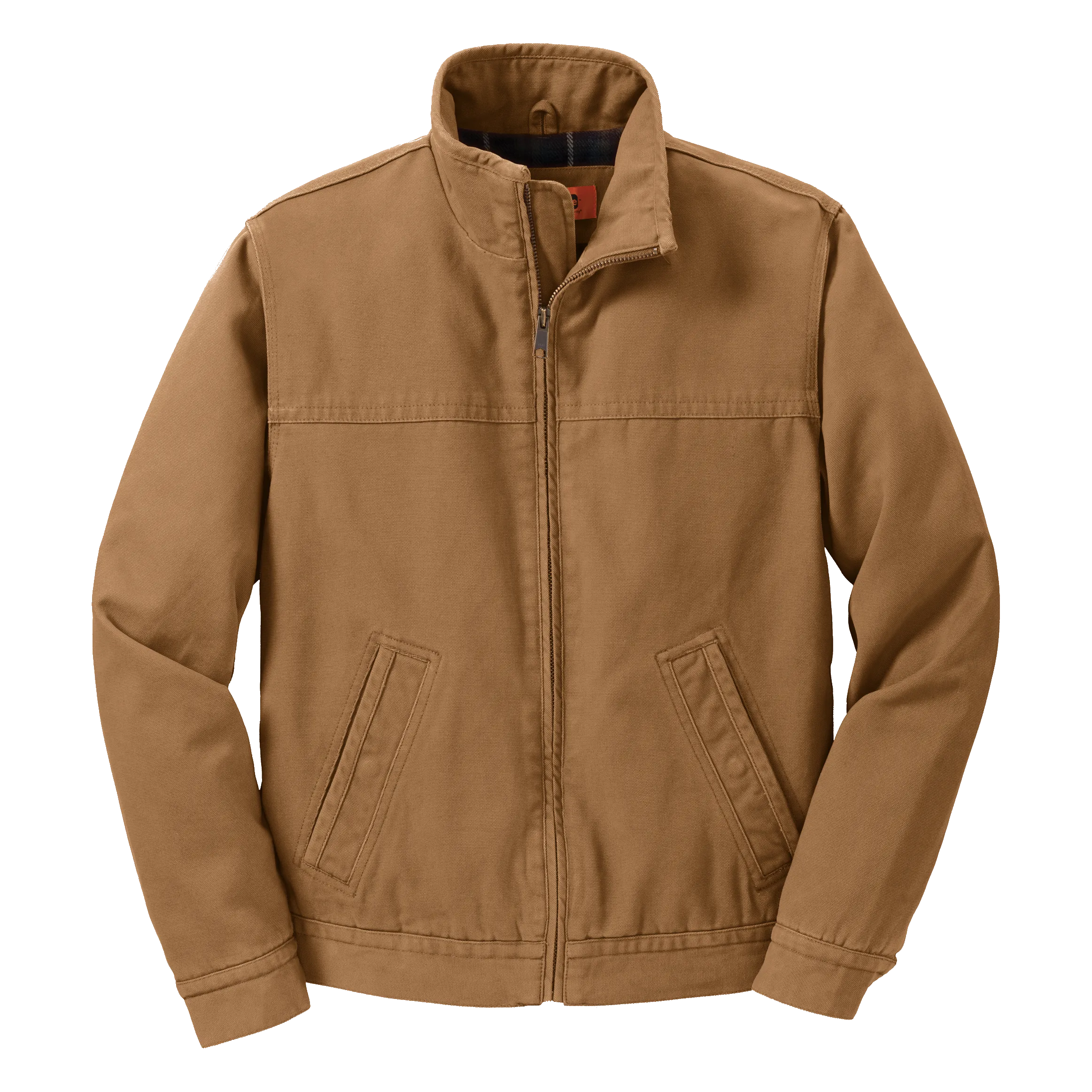 C1551 Mens Washed Duck Cloth Flannel-Lined Work Jacket