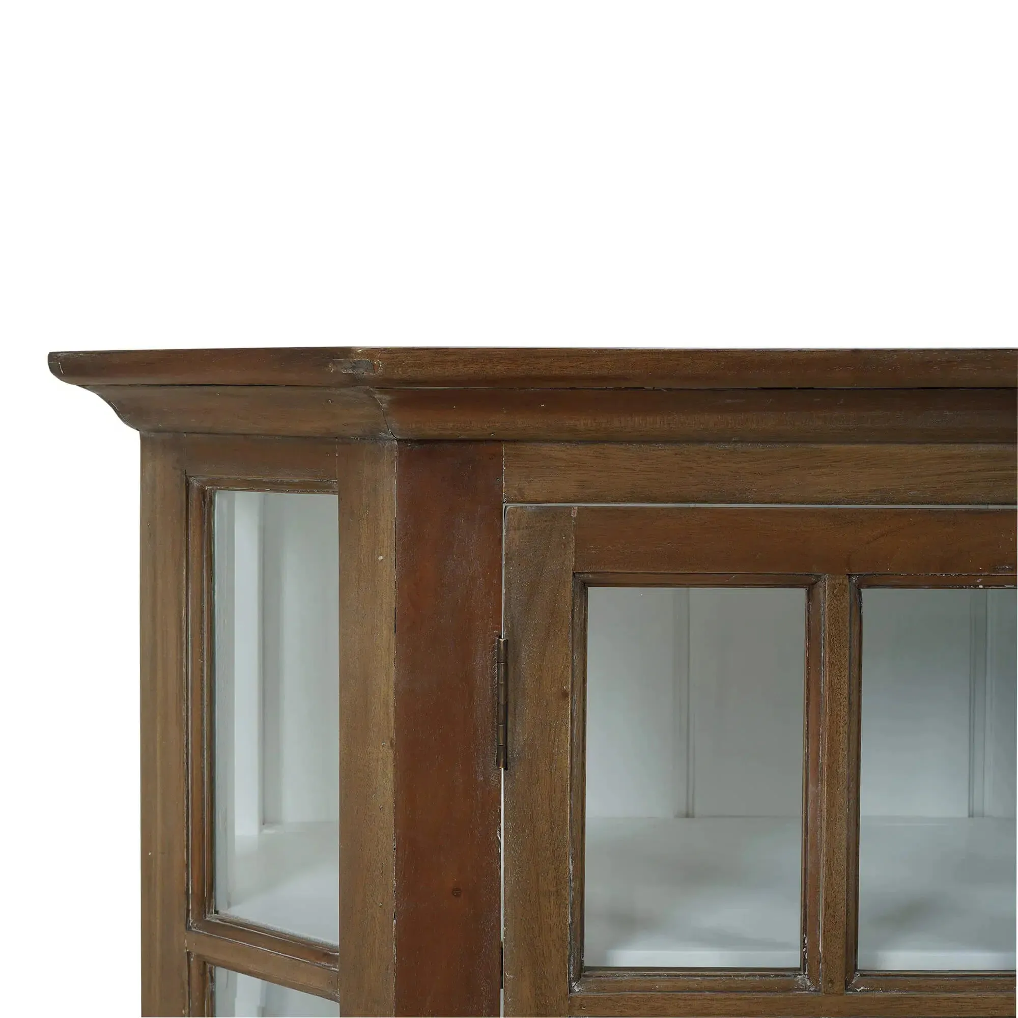 Cape Cod Narrow Media Console in Straw Wash w/ Architectural White Interior