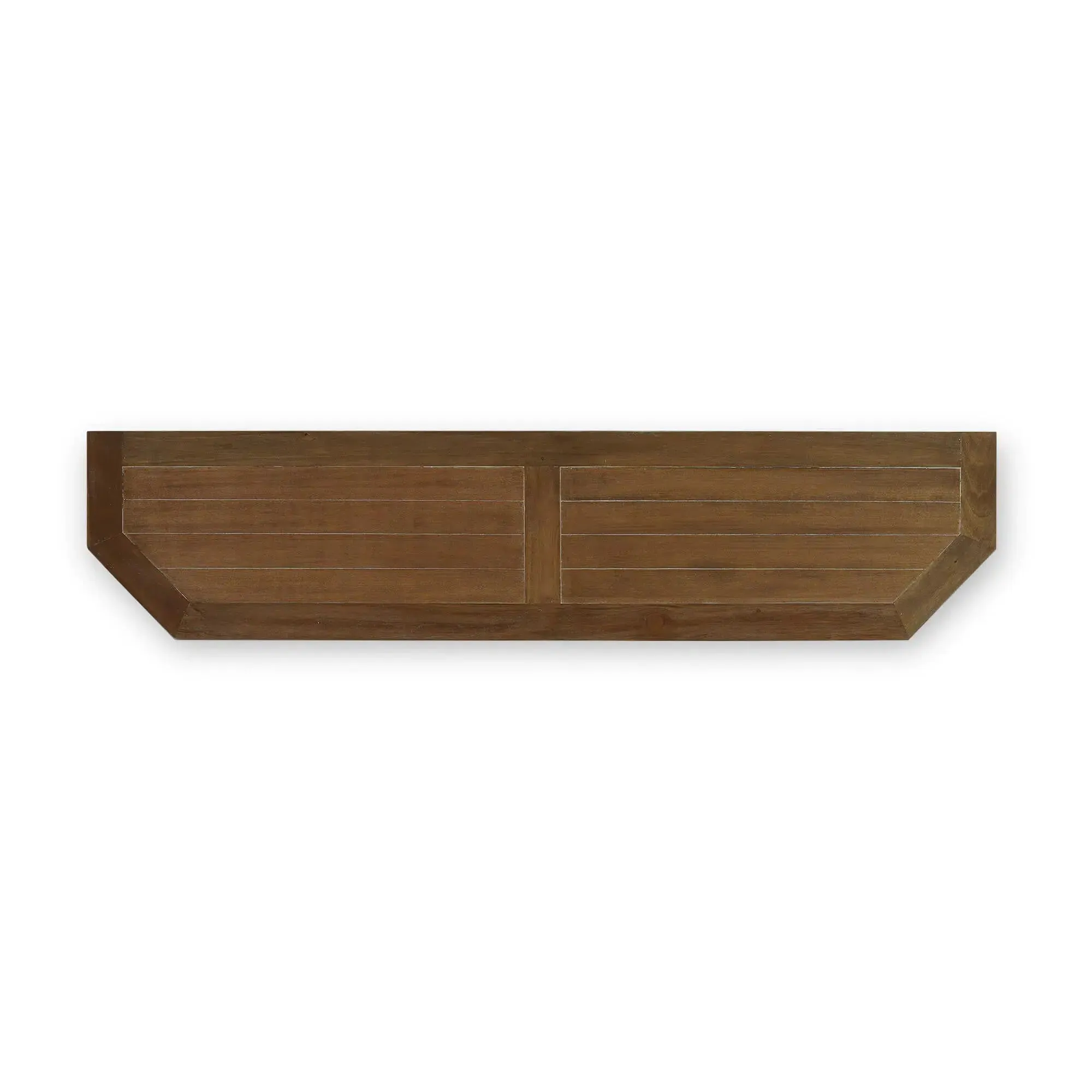Cape Cod Narrow Media Console in Straw Wash w/ Architectural White Interior
