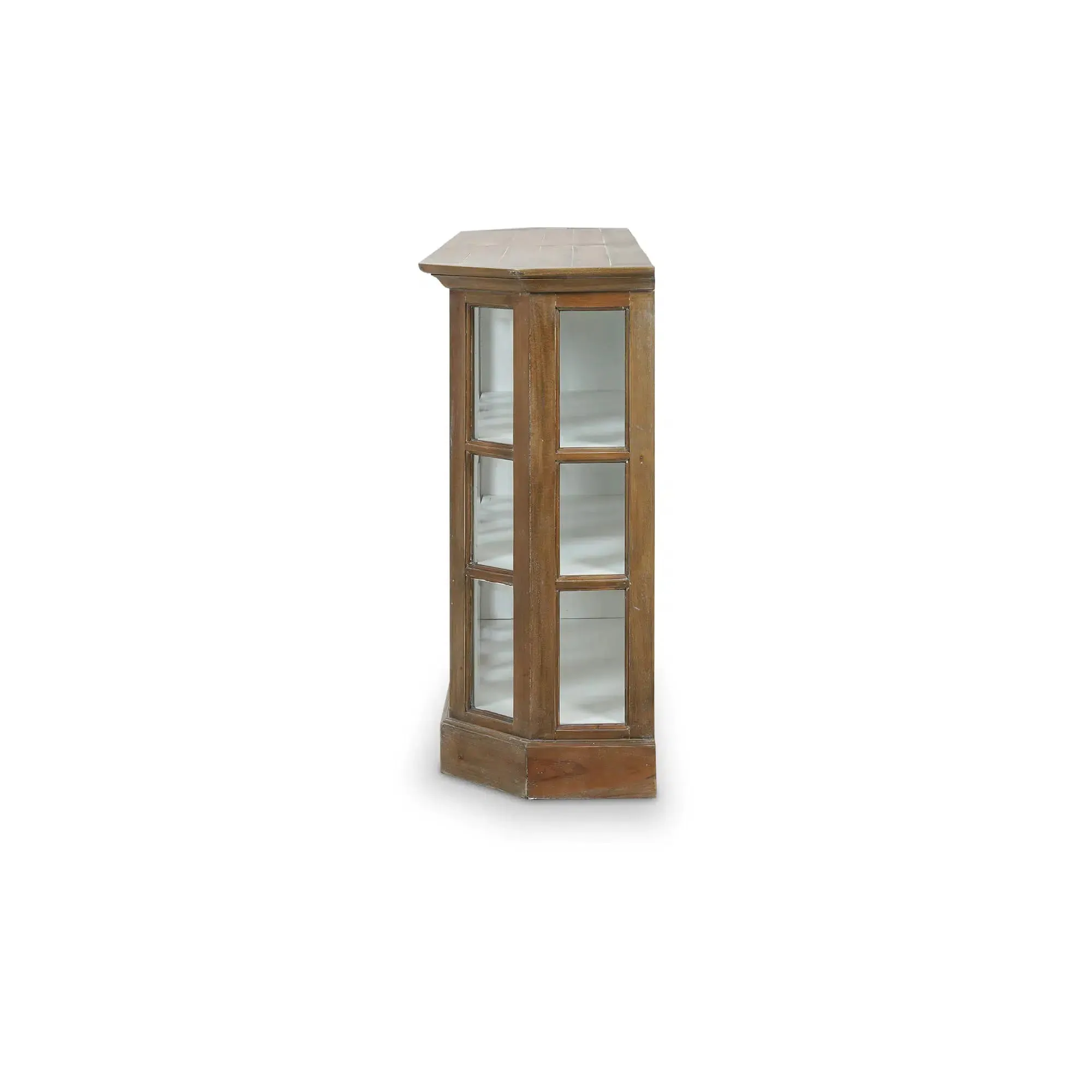 Cape Cod Narrow Media Console in Straw Wash w/ Architectural White Interior