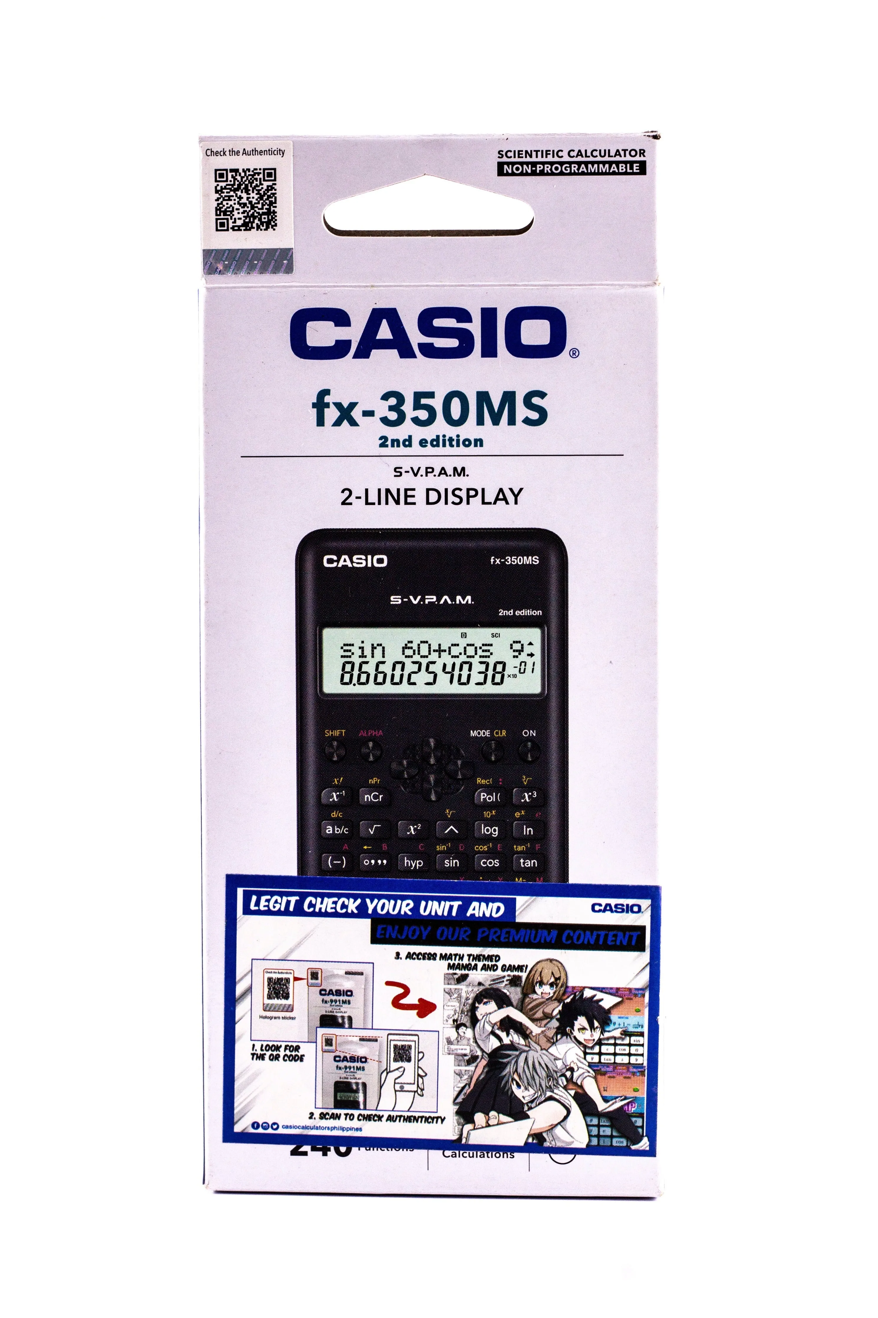 Casio Scientific Calculator FX-350MS 2nd Edition