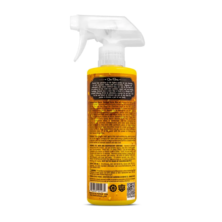 Chemical Guys Blazin' Banana Carnauba Spray Wax 16oz.
