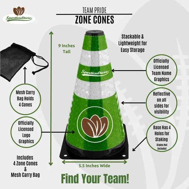 Chicago Bears Zone Cones 4 Pack