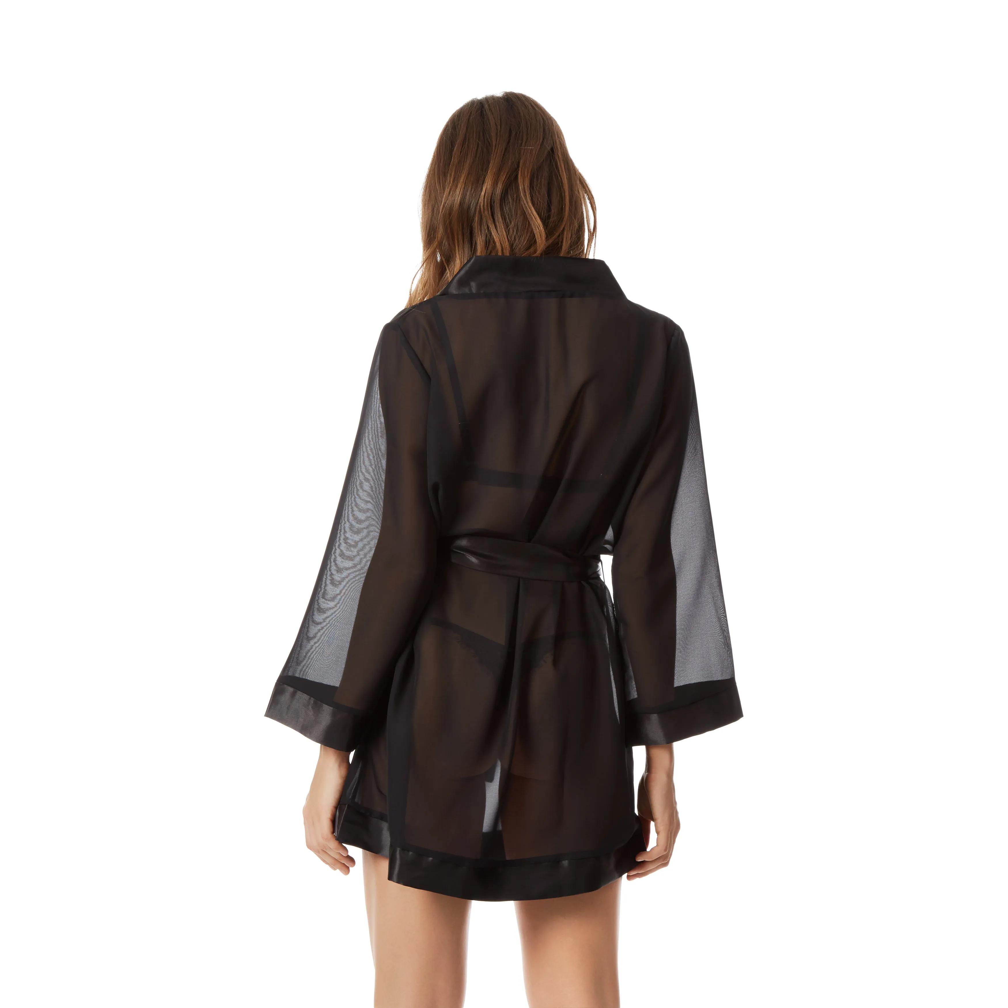 Chiffon Kimono Black