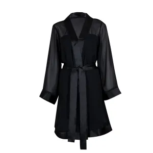 Chiffon Kimono Black