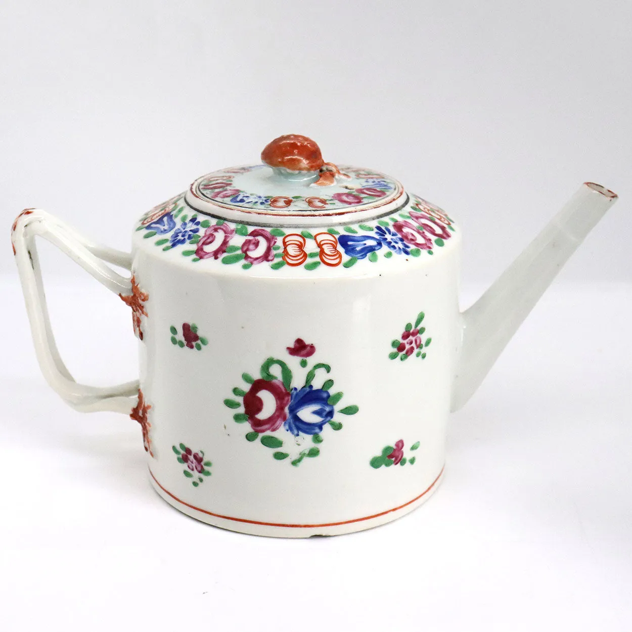 Chinese Export Porcelain Famille Rose Teapot