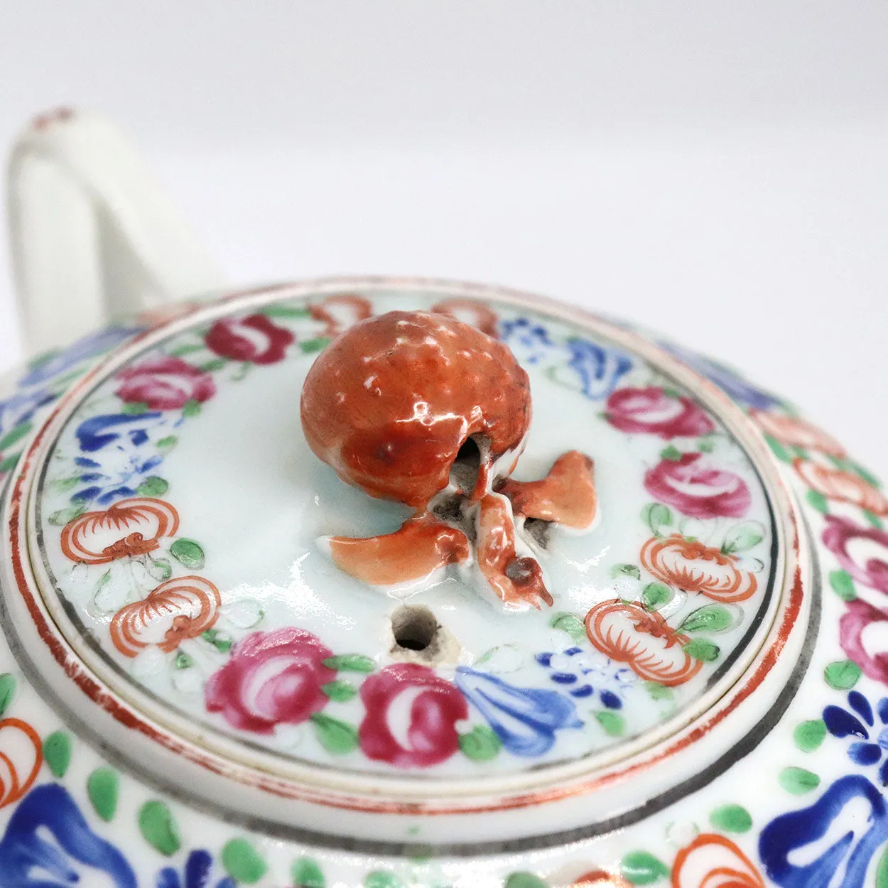 Chinese Export Porcelain Famille Rose Teapot