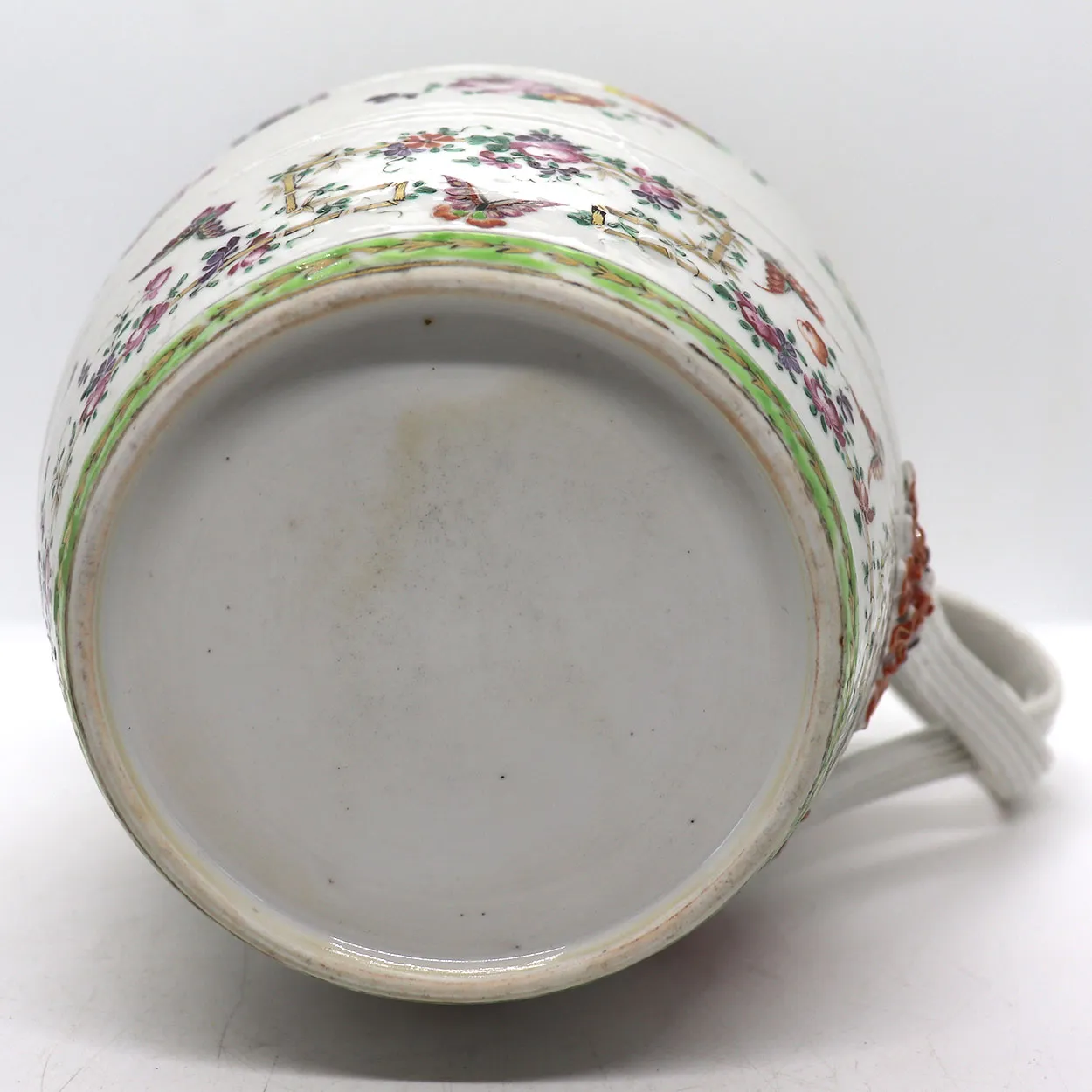 Chinese Export Qianlong Famille Rose Porcelain Cider Pitcher