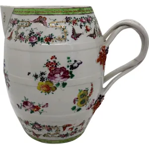 Chinese Export Qianlong Famille Rose Porcelain Cider Pitcher