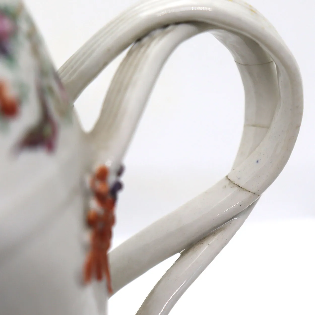 Chinese Export Qianlong Famille Rose Porcelain Cider Pitcher