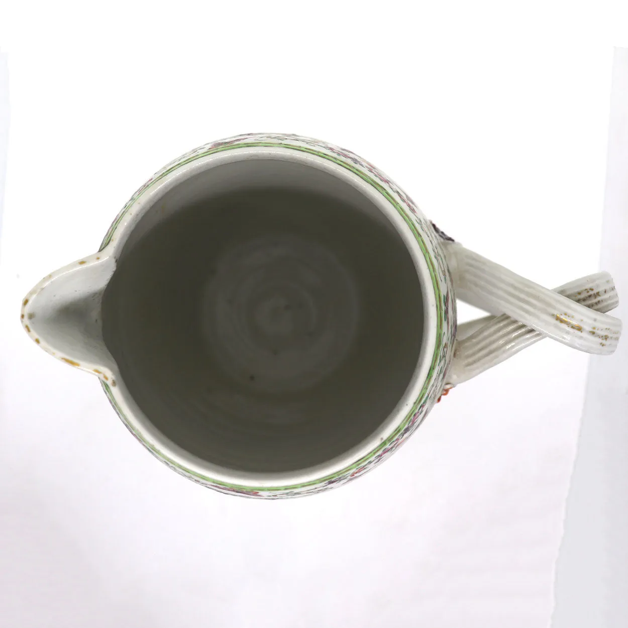 Chinese Export Qianlong Famille Rose Porcelain Cider Pitcher