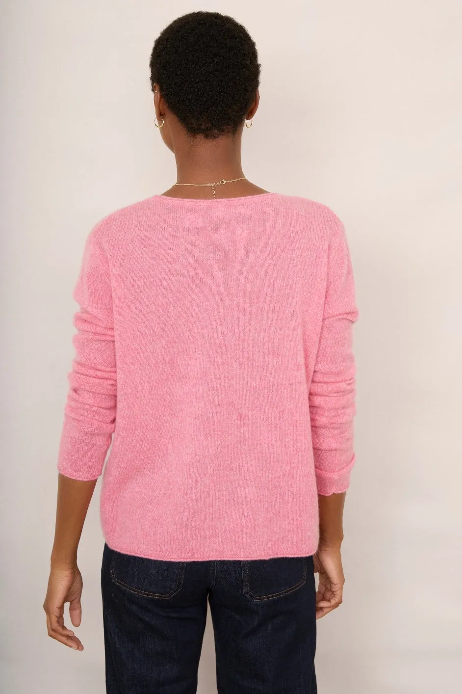 Chrissie Cashmere Jumper - Candy Pink