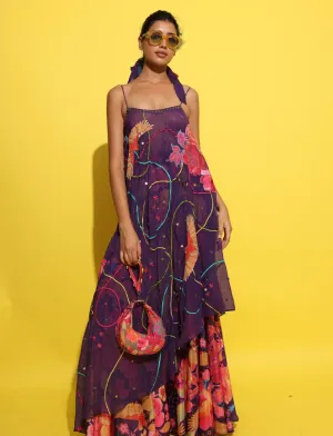 Chulbul purple cape and pants