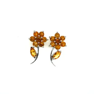 Citrine Earring in .925 Sterling Silver - KST 5023