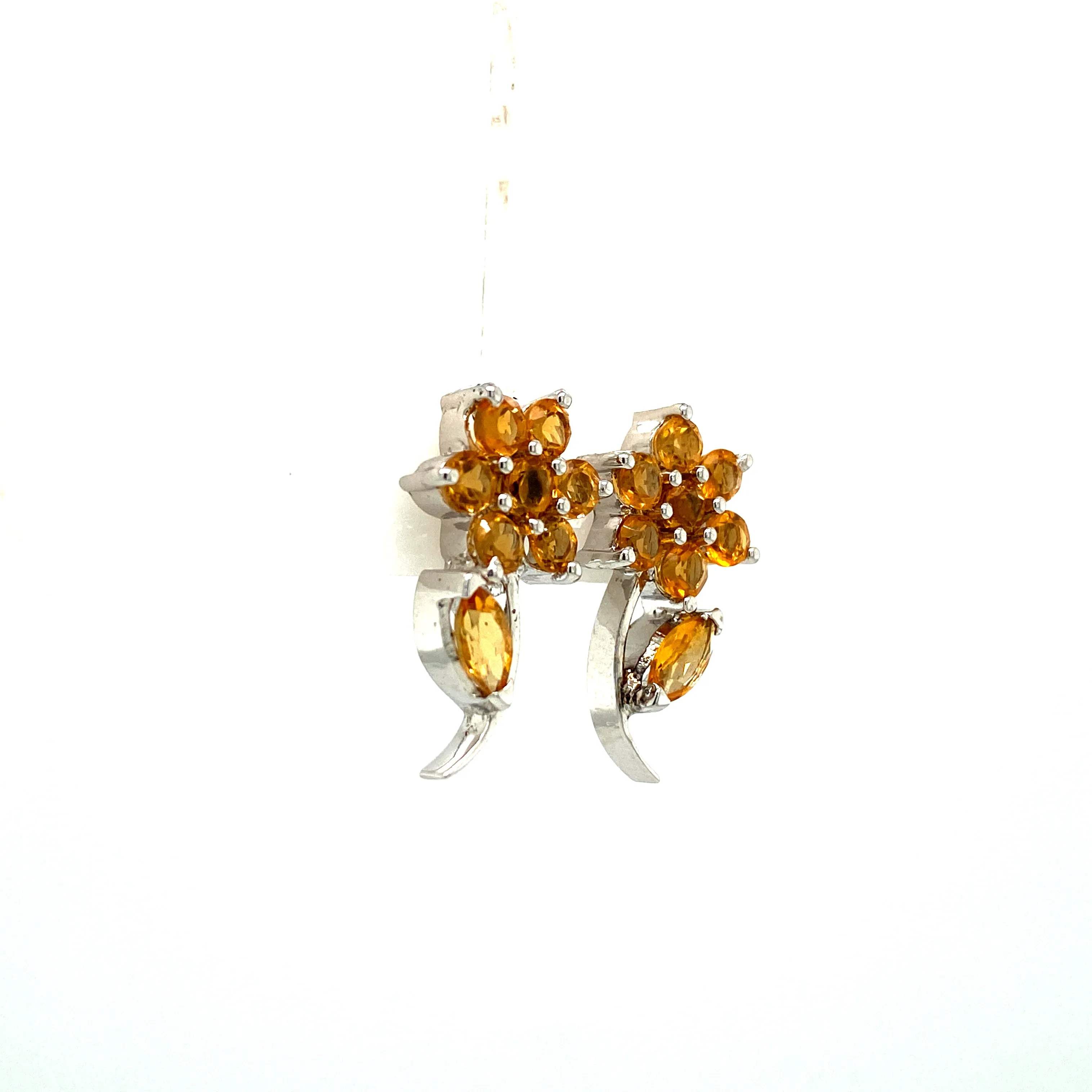 Citrine Earring in .925 Sterling Silver - KST 5023