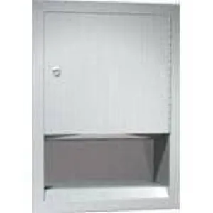 Commercial Paper Towel Dispenser, Semi-Recessed-Mounted, Stainless Steel ASI 0457-2