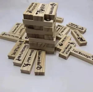 Couple Dating Building Block Tower Jenga Game