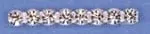 Czech Rhinestone Banding 1-Row SS19 Crystal/Silver