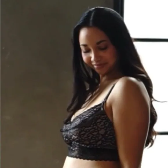 Dairy Fairy Ayla Luxury Lace Nursing Bra Size 3 NWT Black