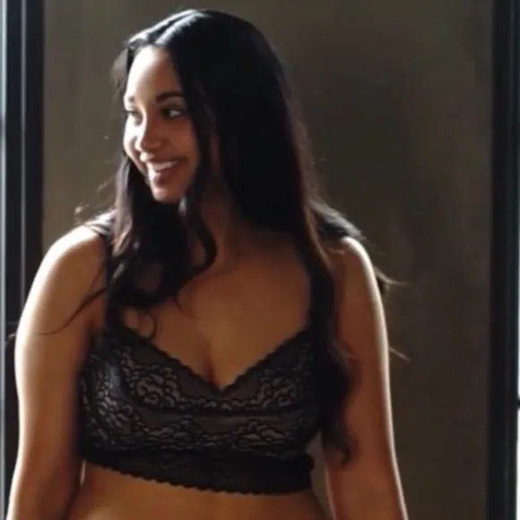 Dairy Fairy Ayla Luxury Lace Nursing Bra Size 3 NWT Black