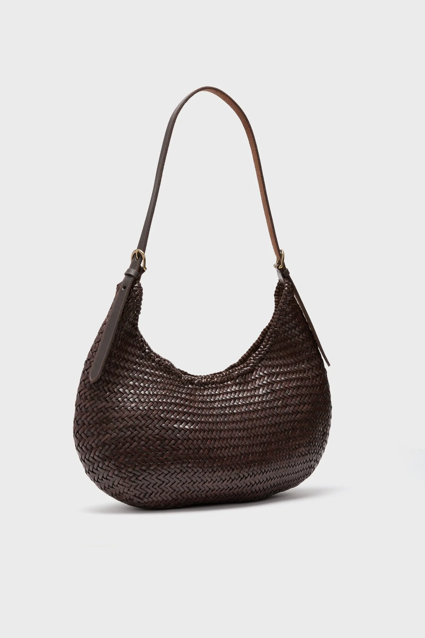 Dark Brown Luna Piena Hobo Bag