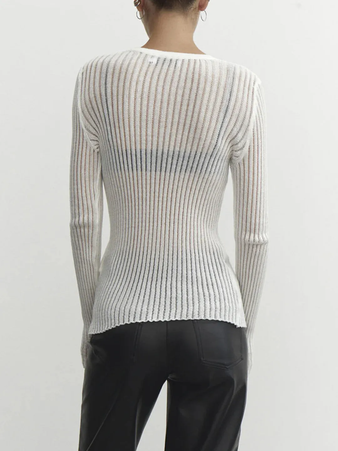 Dark Romance Sheer Long Sleeve Top