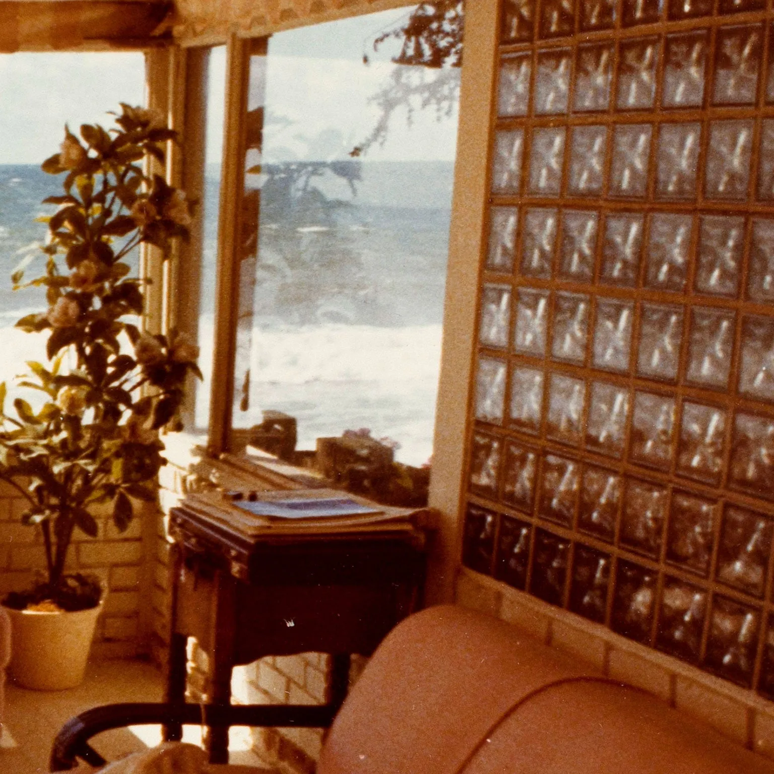 DAVID HOCKNEY "MALIBU INTERIOR" PHOTO, 1974