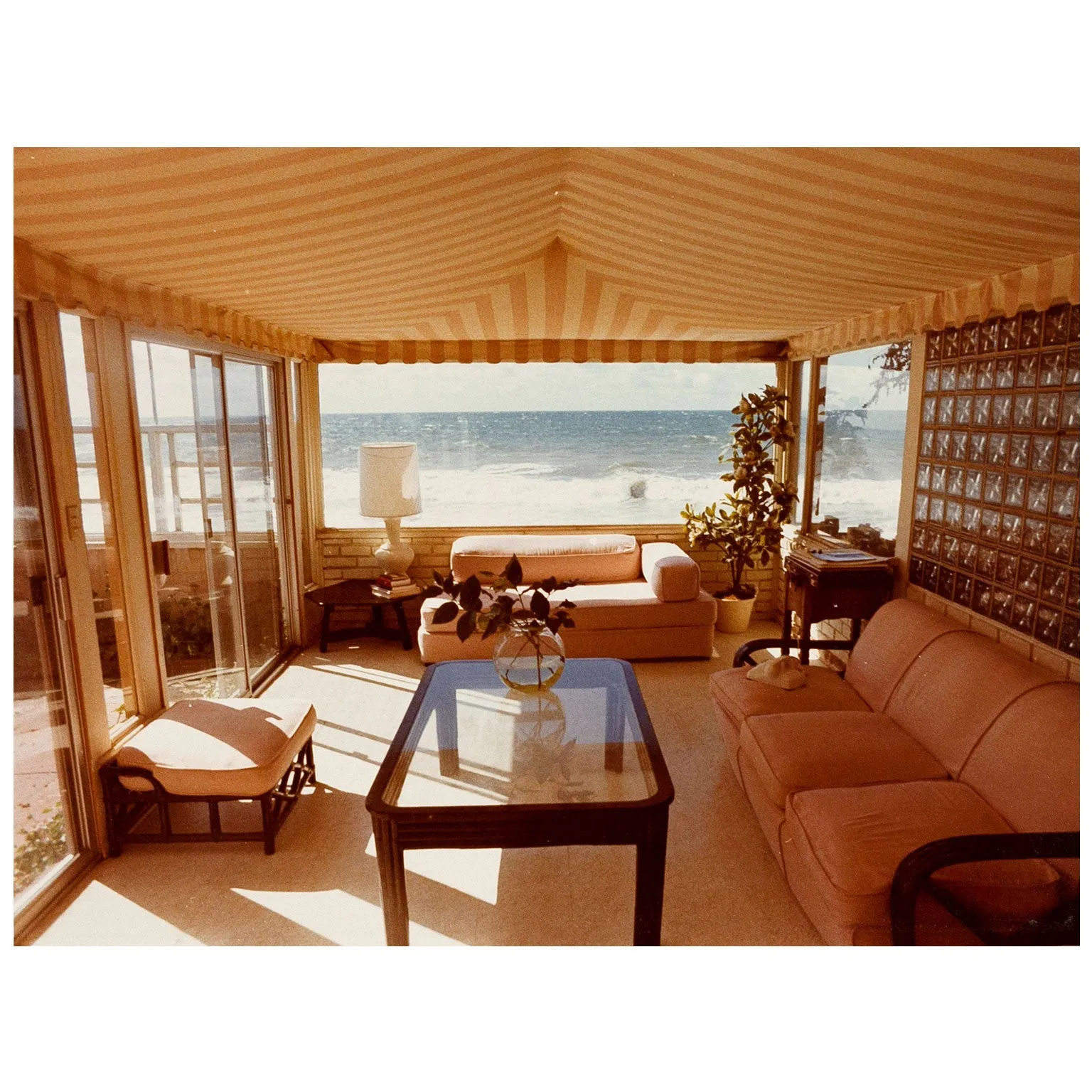 DAVID HOCKNEY "MALIBU INTERIOR" PHOTO, 1974