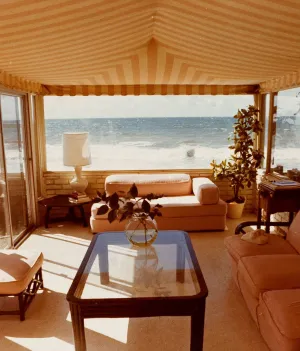 DAVID HOCKNEY "MALIBU INTERIOR" PHOTO, 1974